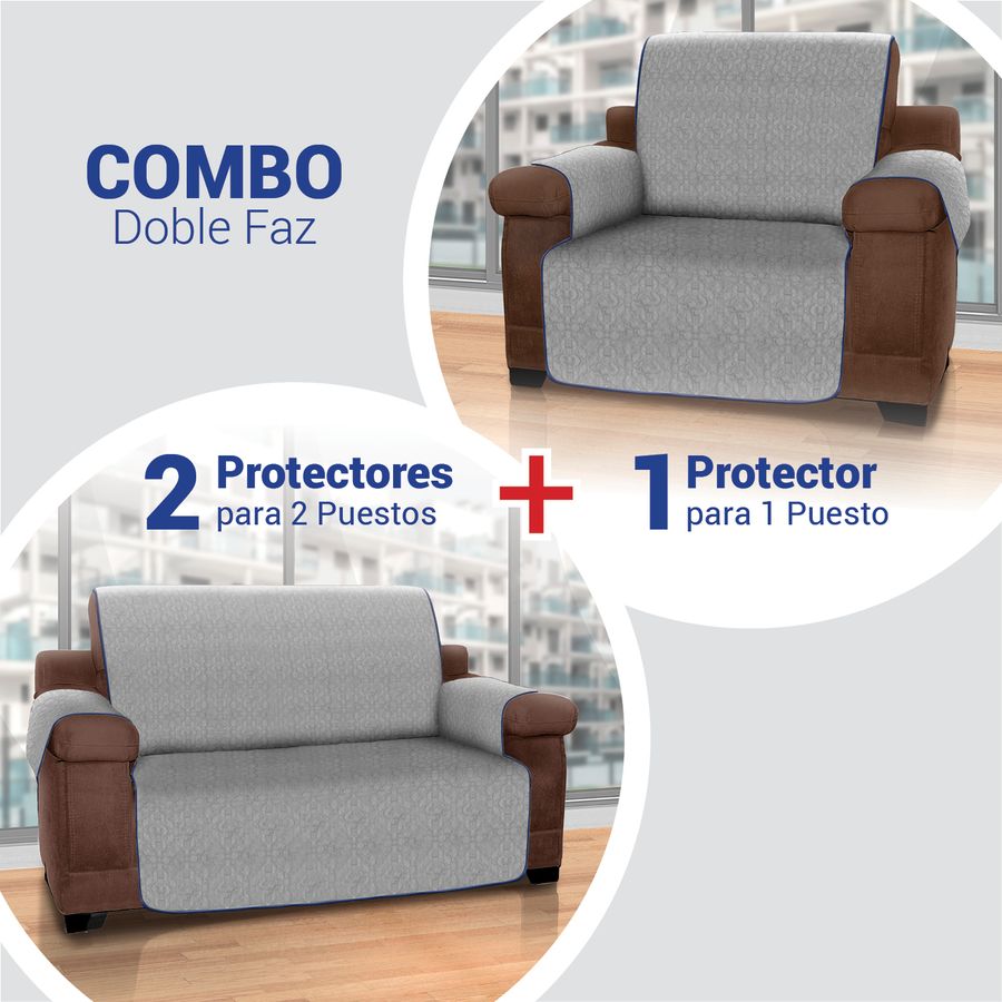 combo azul protector sofa 1 puesto 2