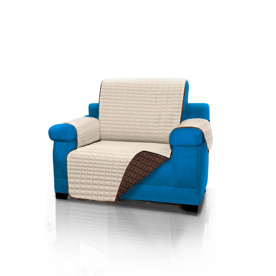 forro protector de sofa y muebles reversible 1 puesto energy plus