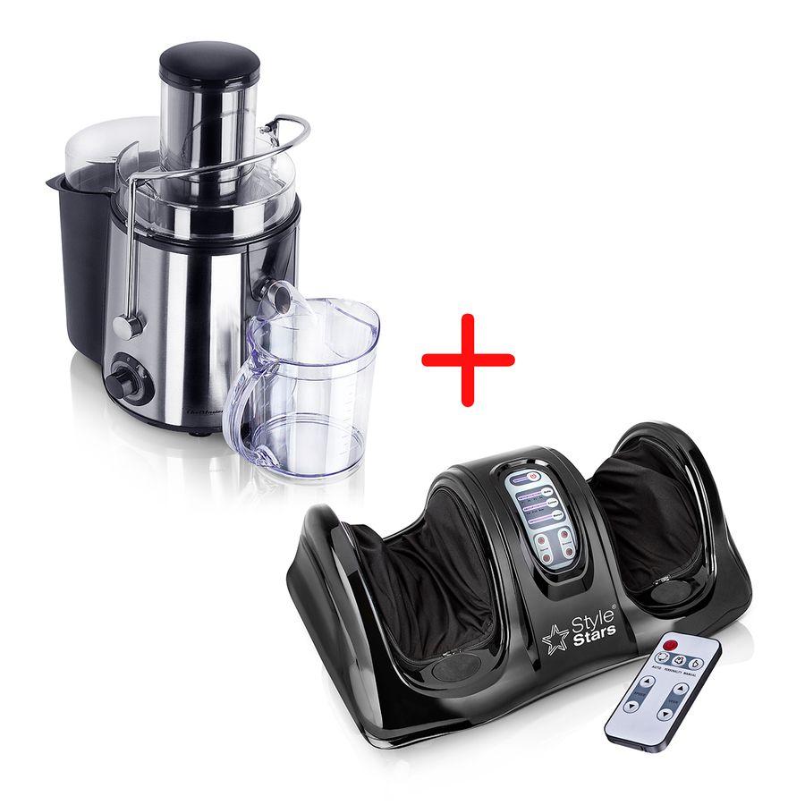 Combo: Masajeador de pies Eléctrico + Extractor de Jugos 850W | Mega Shop  TV - Mega Shop TV - Colombia