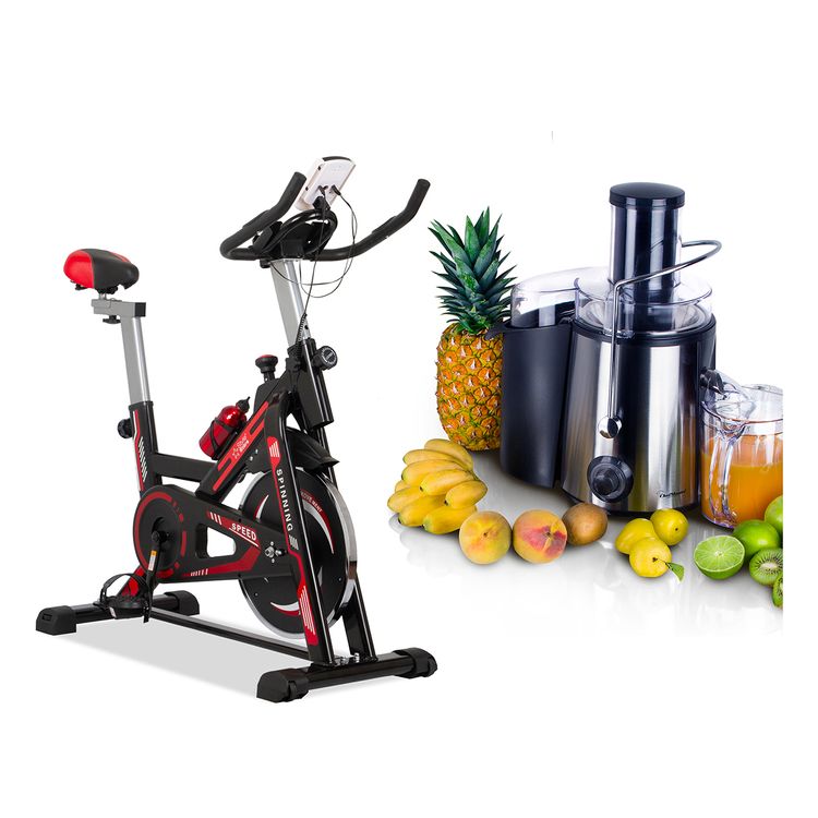 Combo--Bicicleta-spinning---Extractor-Frutas-y-Verduras-