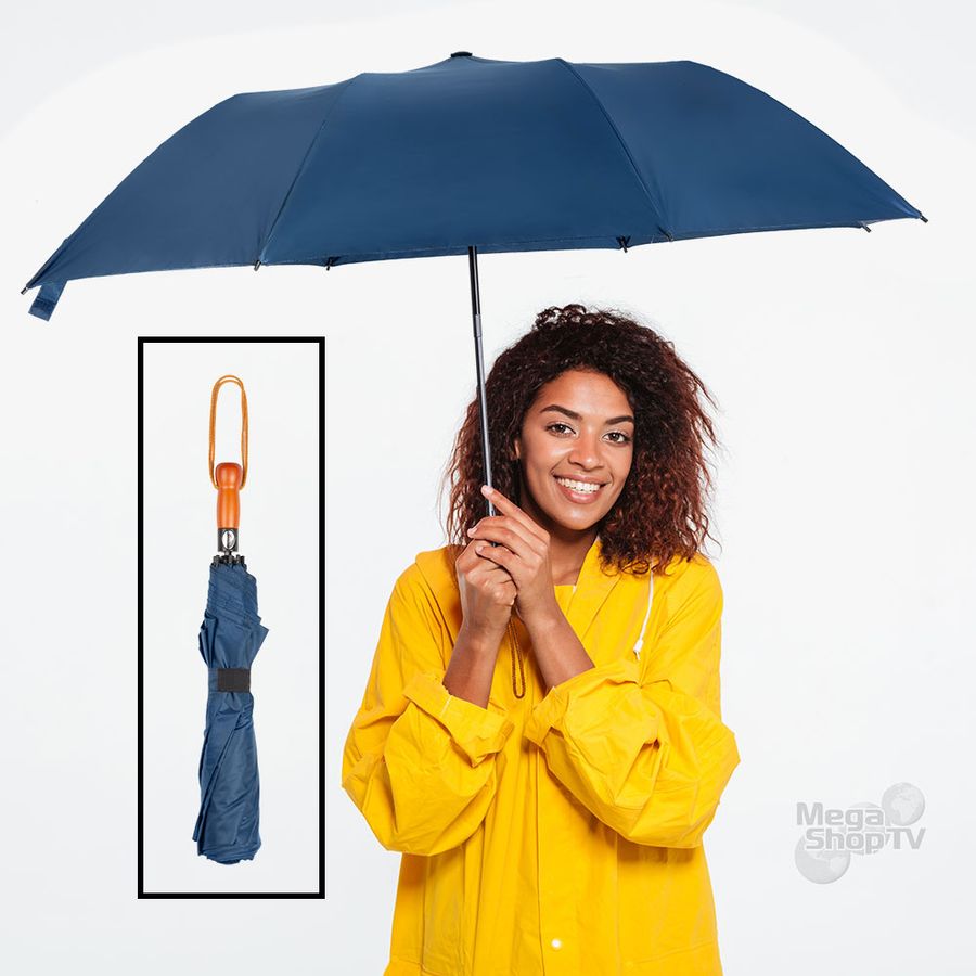 Sequía pasado impacto Sombrilla grande automática paraguas protección UV doble tela Azul |  MegaShop TV - Mega Shop TV - Colombia