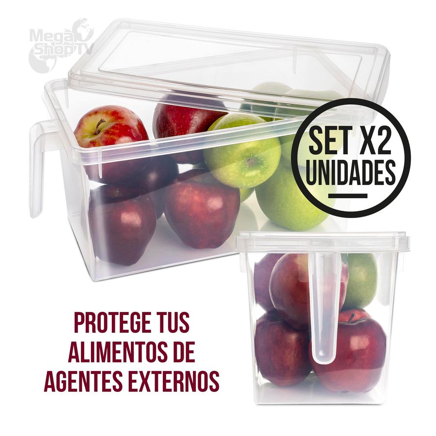 ORGANIZADOR DE NEVERA EXPANDIBLE KIT X2 – Yevalofacil