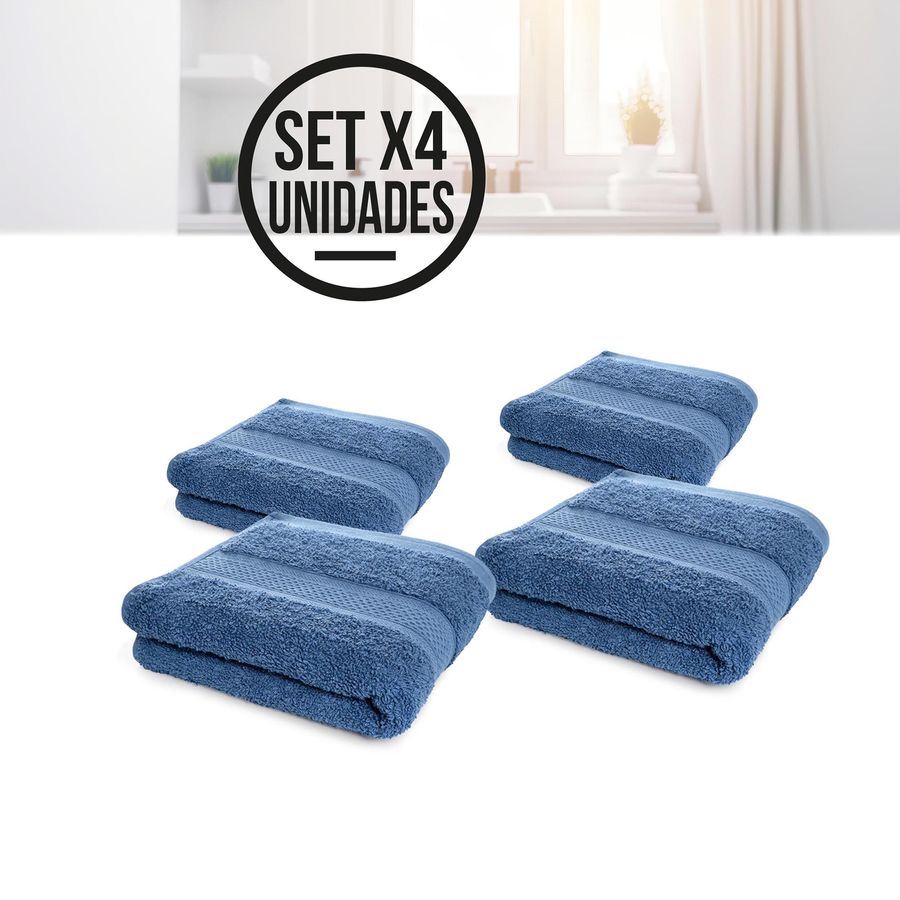 Pack de cuatro toallas de playa grandes y 100% algodón, Estilo de vida, Escaparate