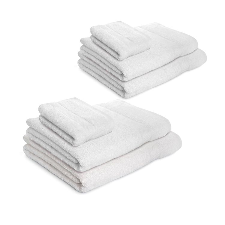 Set-X6-toallas-hoteleras--4-toallas-de-cuerpo---2-de-manos-Blanca