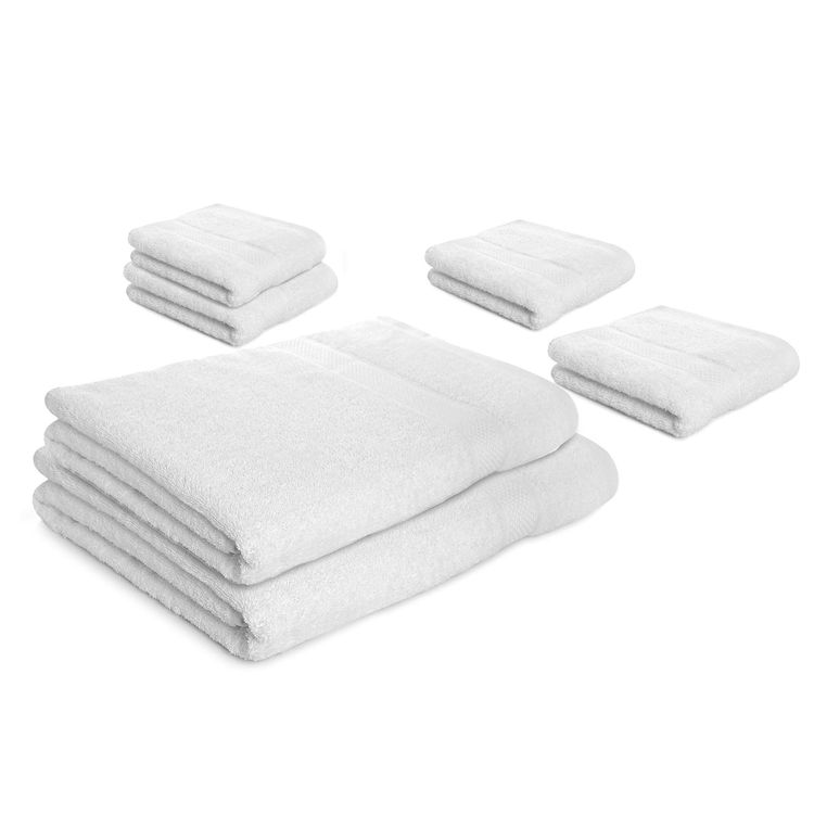 Set-X6-toallas-hoteleras--2-de-cuerpo---4-toallas-de-manos-Blanca