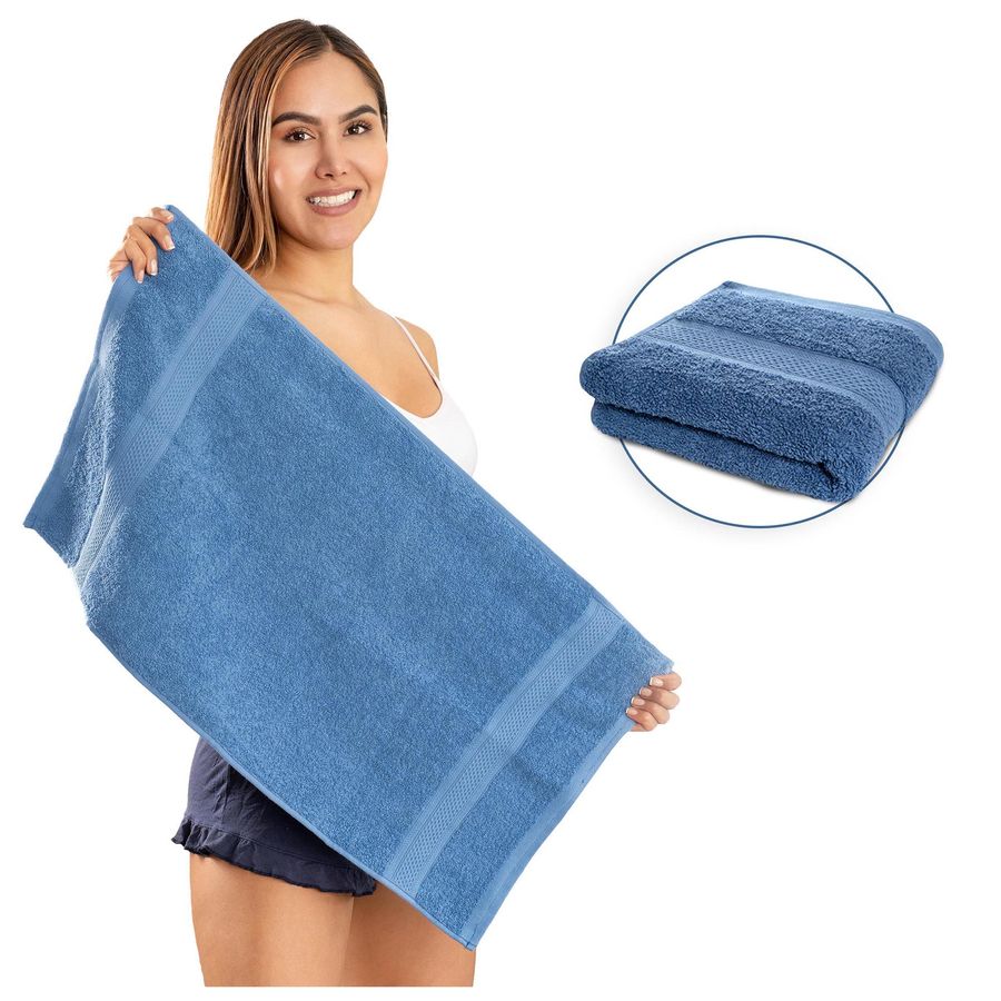 Laguna Beach Textile Co - Juego de toallas de baño de algodón Supima de 3  piezas, toalla de baño, toalla de mano, toalla de baño, calidad de hotel