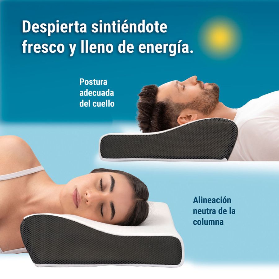 Almohada Cervical de Cuello Ortopedica Viscoelastica Premium MegaShop TV Mega Shop TV Colombia